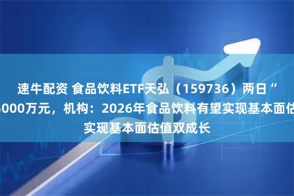速牛配资 食品饮料ETF天弘（159736）两日“吸金”超5000万元，机构：2026年食品饮料有望实现基本面估值双成长